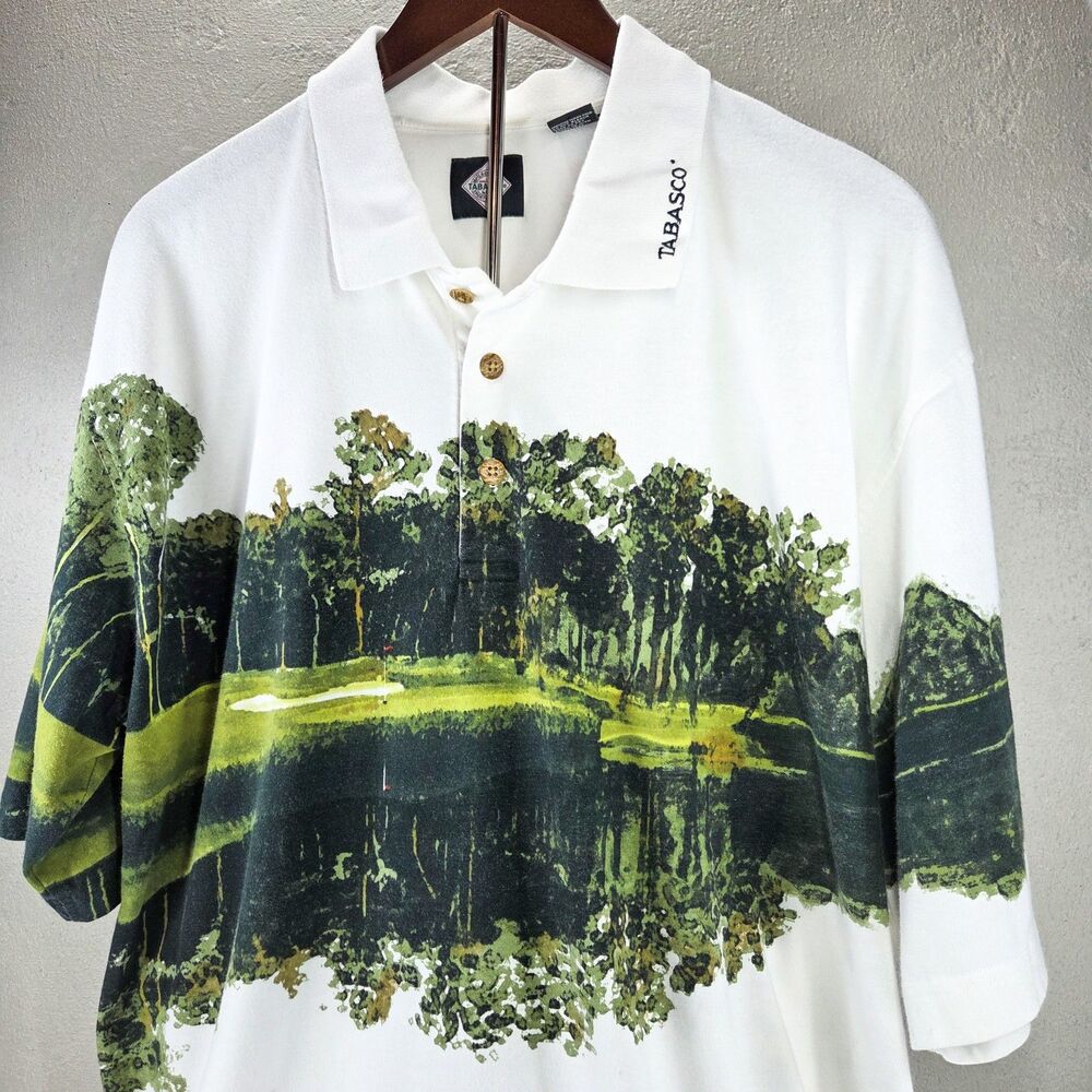 Tabasco Sportswear McIlhenny Co Golf Course Landscape Polo Sz XXL